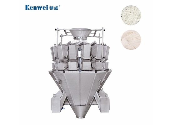 IP65 Waterproof 10 Head Multihead Weigher For Weighing Noodle