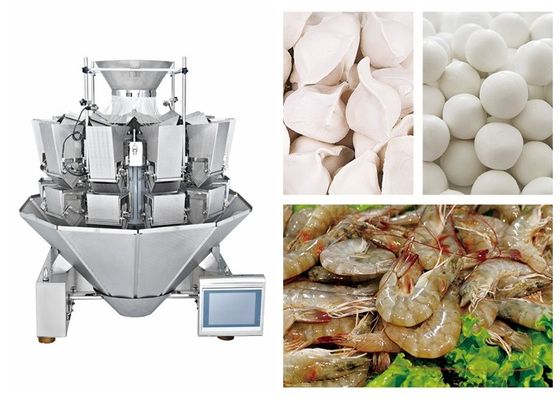 Frozen Food Multihead Weighing Machine 65 Bags/Min 1000g